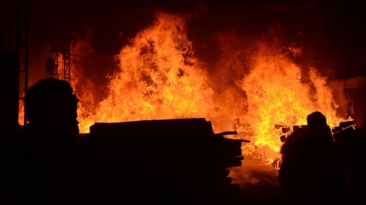 Seven children killed in fire at DR Congo camp for mudslide victims