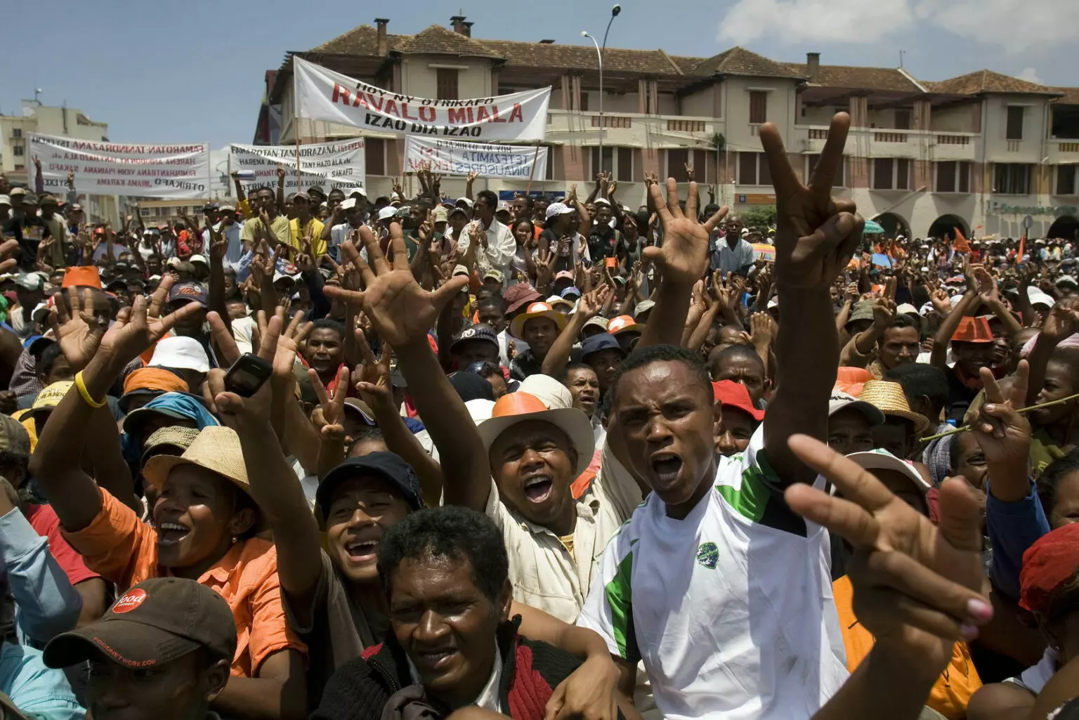 Madagascar’s opposition holds protest against ‘coup’