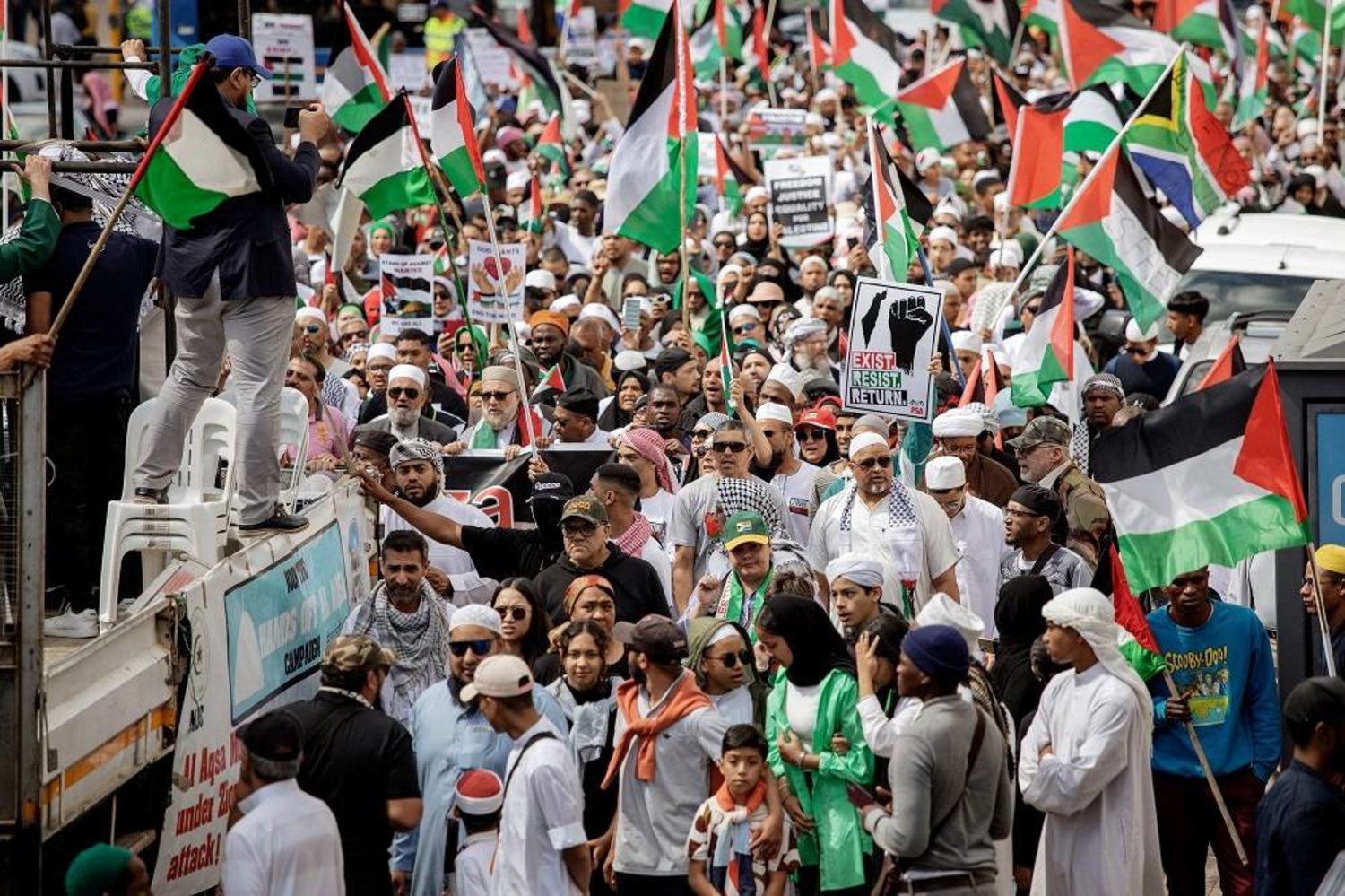 Hundreds take to streets in South Africa to protest Israeli actions in Gaza