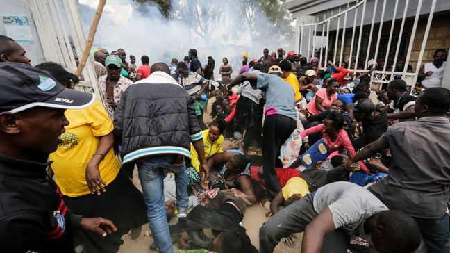 Four killed in Kenyan stampede triggered by mistaken tear gas fear