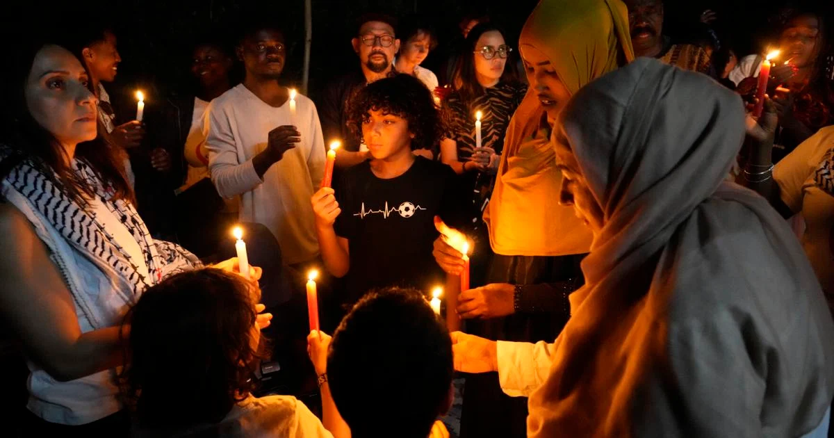 Dozens of Kenyans hold candlelight vigil in solidarity with Palestine