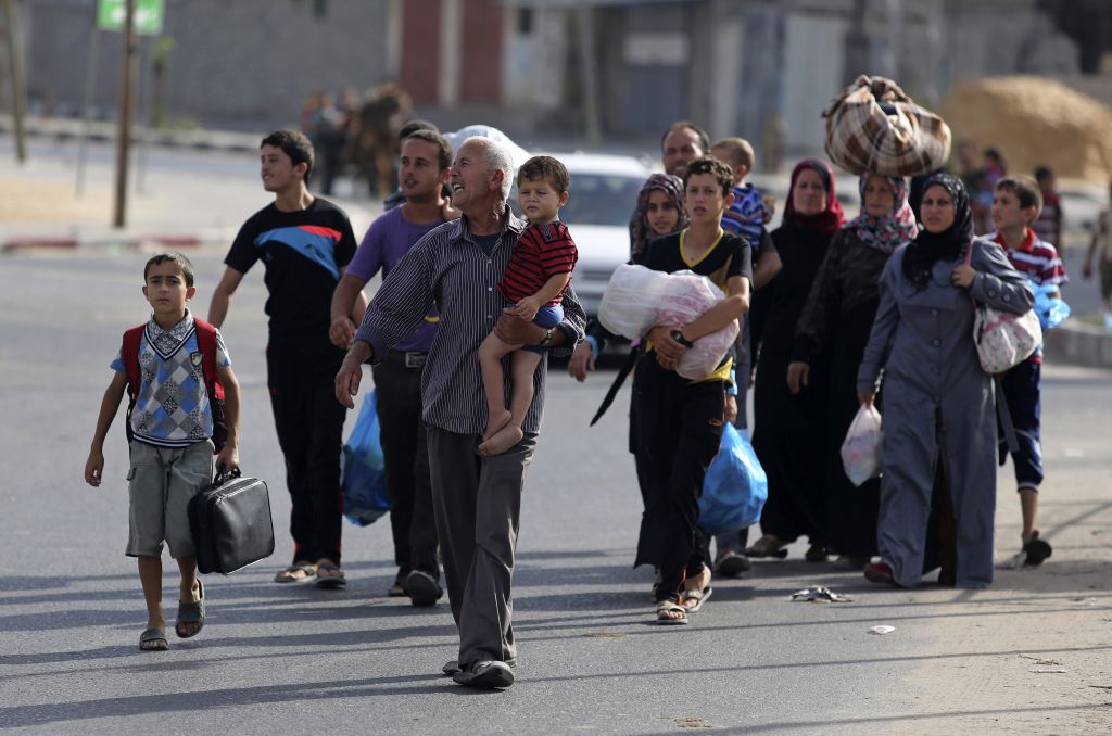 Israel shares video of Palestinians forcibly displaced from N. Gaza