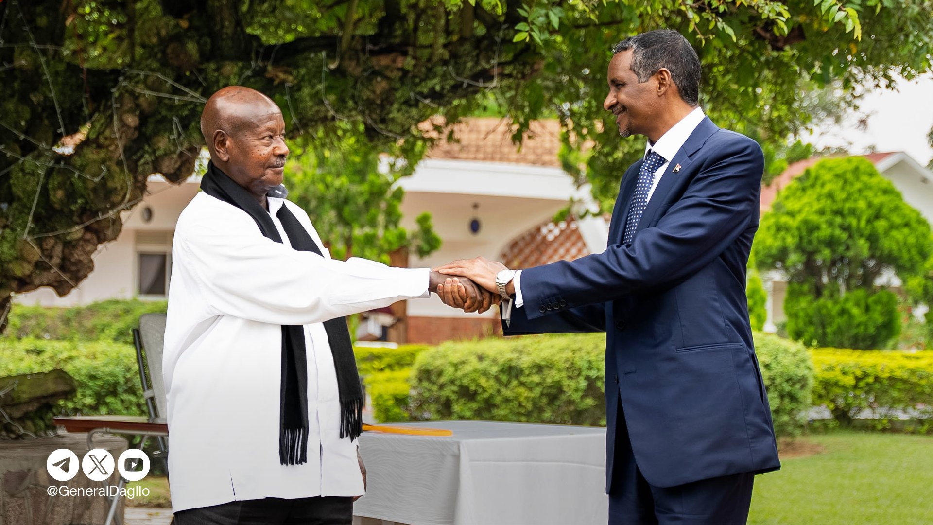 RSF chief Dagalo visits Uganda as army retreats from central Sudan