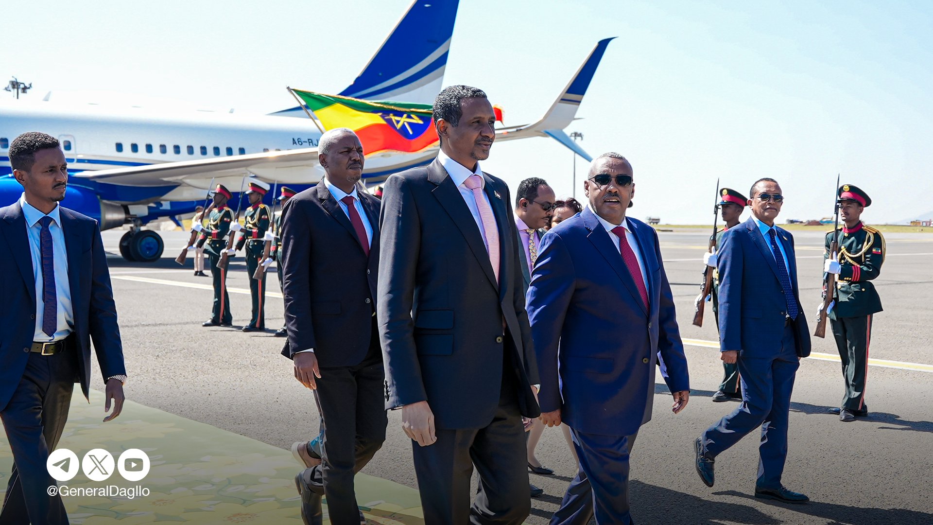 RSF Chief Dagalo continues regional tour, touches down in Ethiopia