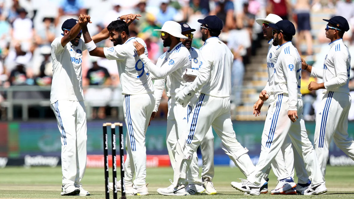 India shares second Test honors with South Africa after win