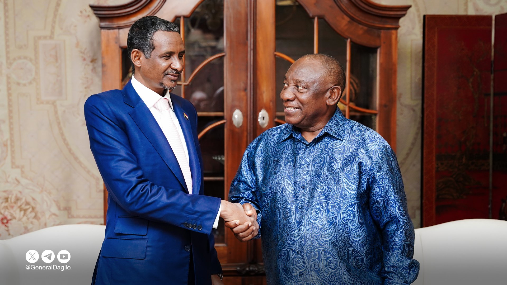 RSF’s Dagalo, South Africa’s Ramaphosa hold talks in Pretoria