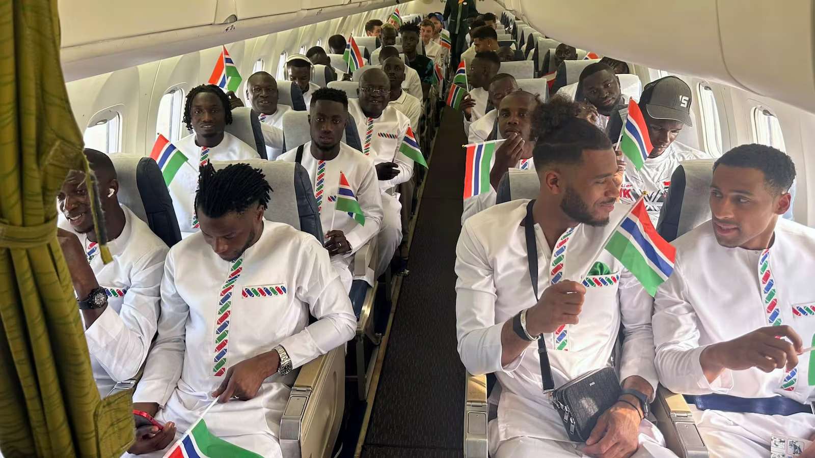 Gambia’s Scorpions survive frightful mid-air Scare en route to AFCON