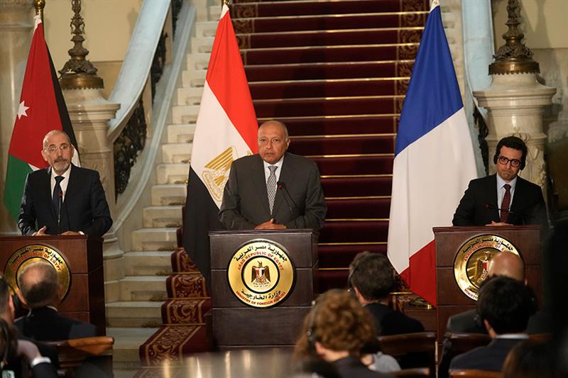France and Egypt advocate for Gaza ceasefire in Cairo