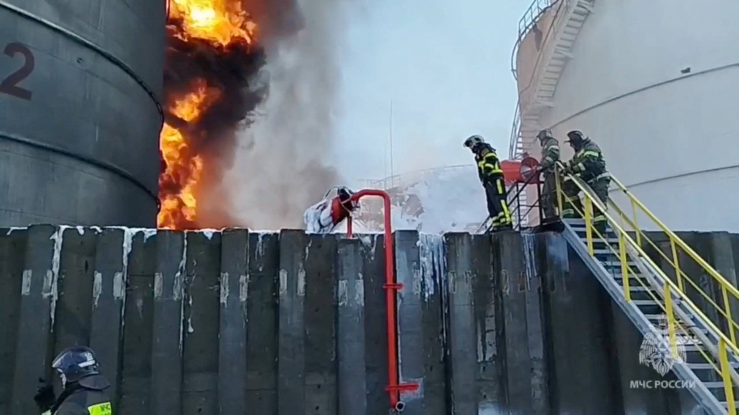 Ukrainian forces allegedly behind drone attack on Russian oil tanks