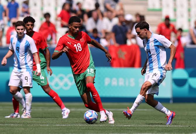 Morocco stuns Argentina in chaotic olympic opener