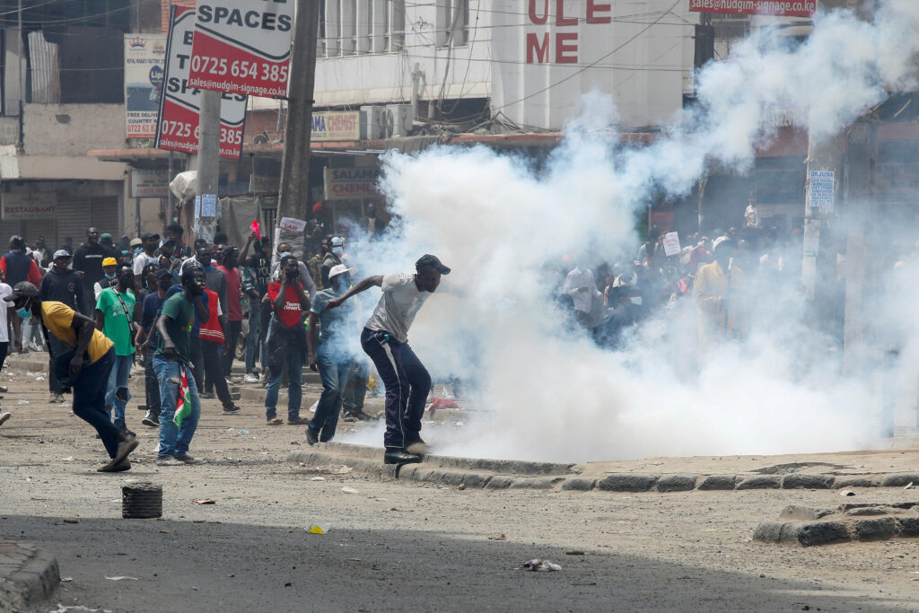 Kenyan riot police clash with protesters in anti-tax protests