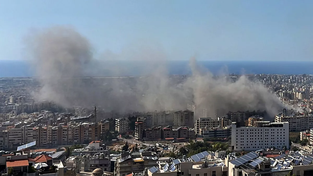 Israel conducts major strikes on Beirut hours before ceasefire deal