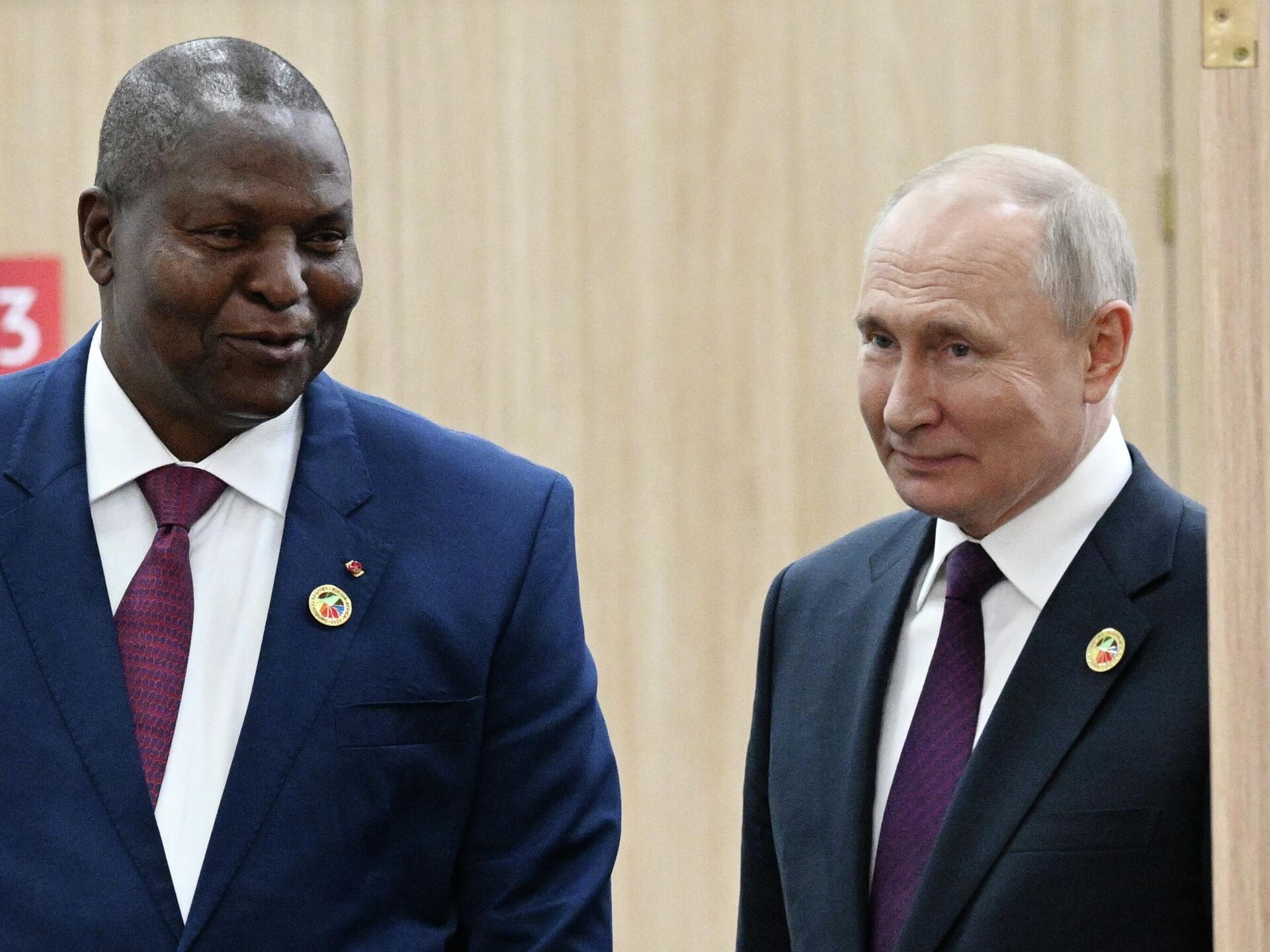 CAR President Touadera meets Putin to deepen ties with Russia