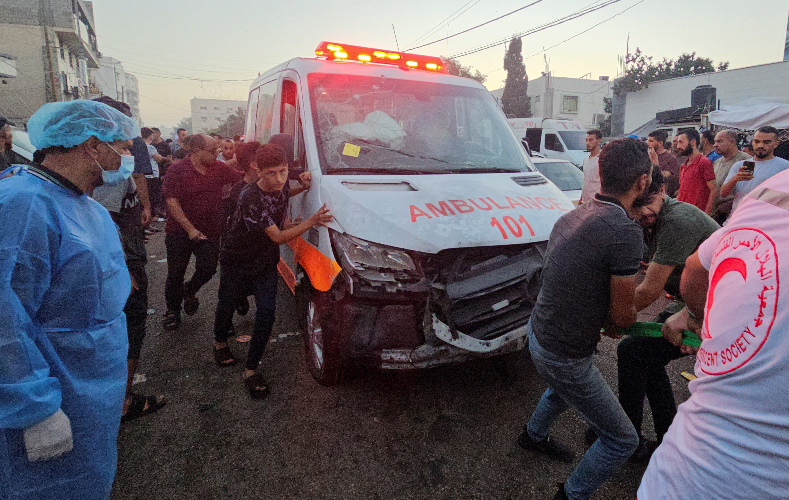 Palestinian paramedic says Israeli troops fired on ambulances