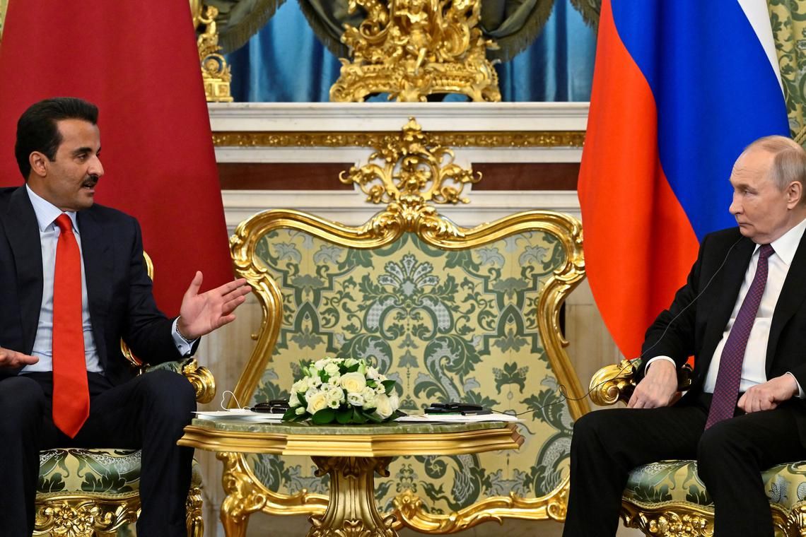 Putin, Qatari emir discuss Syria, Gaza in Moscow talks