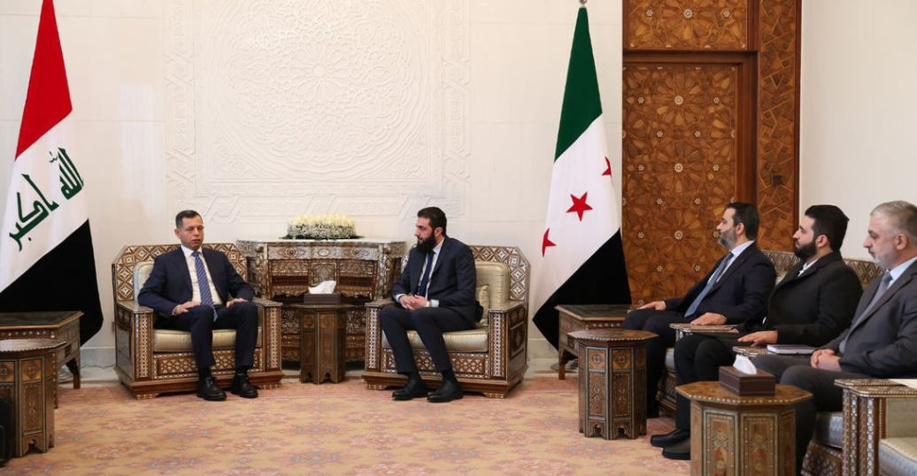 Iraqi prime minister meets Syrian president for first time