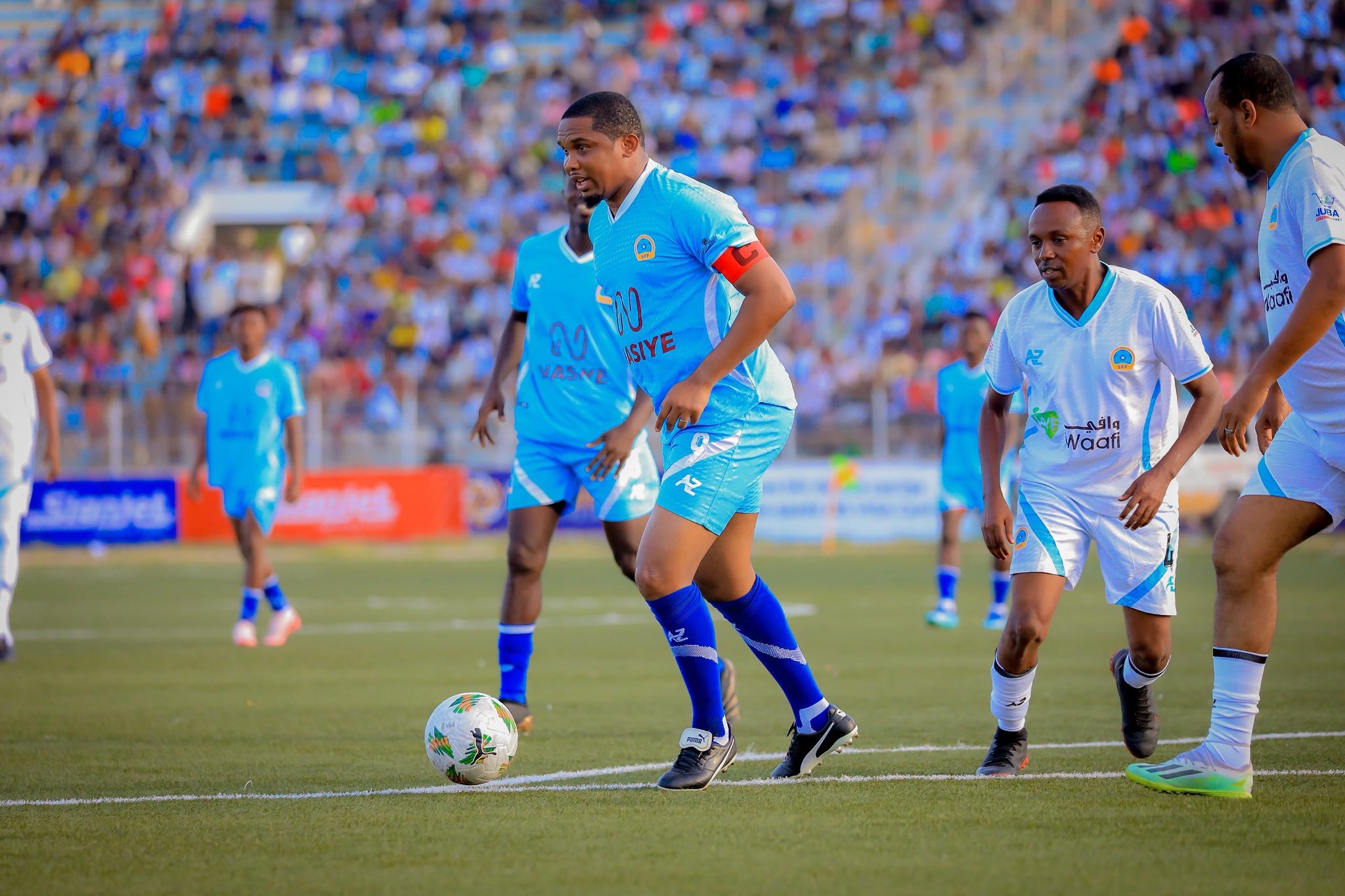 Eto’o leads international team in Somalia’s return to football
