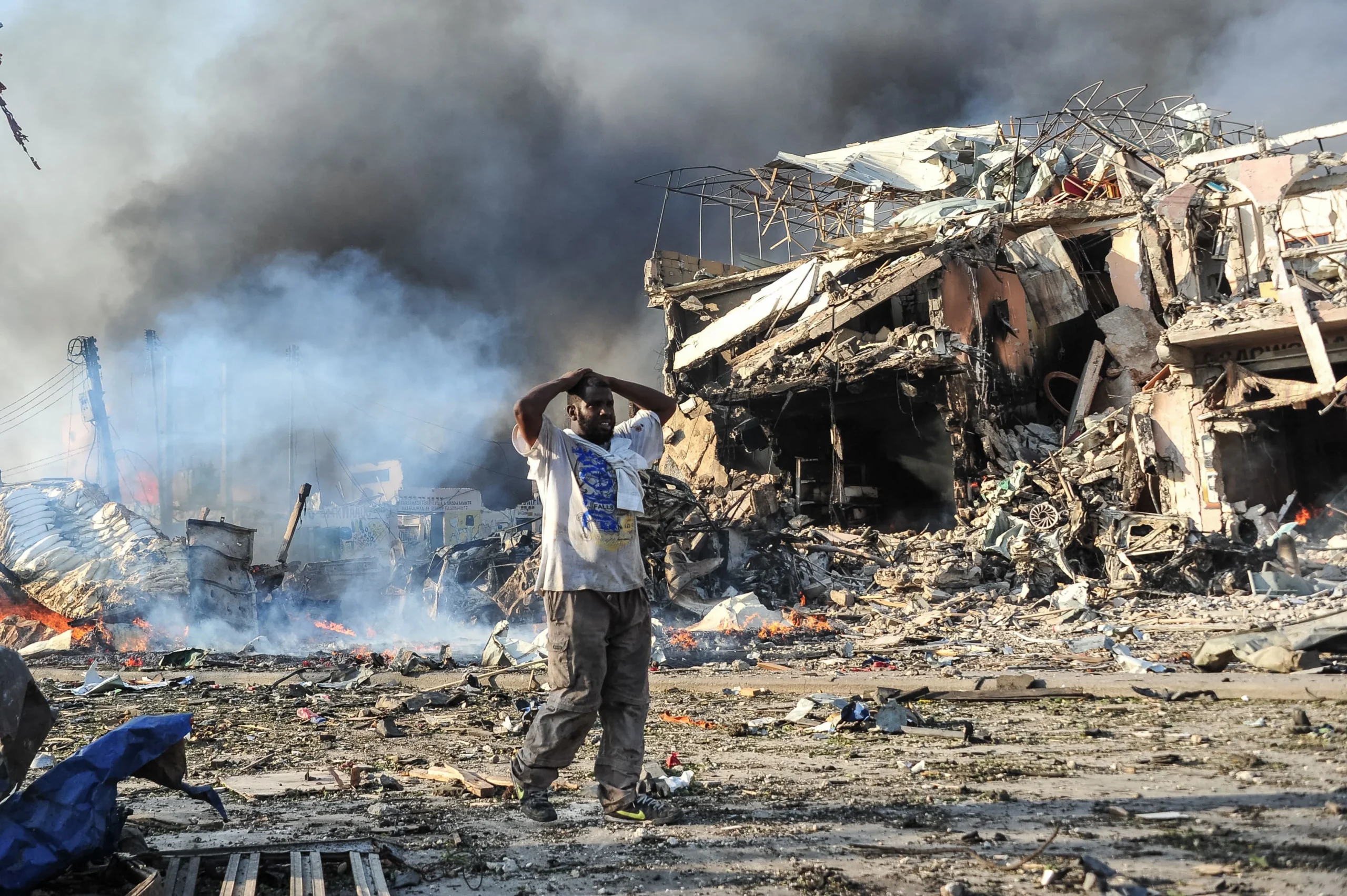 Suicide blast in Mogadishu targets army camp, kills many