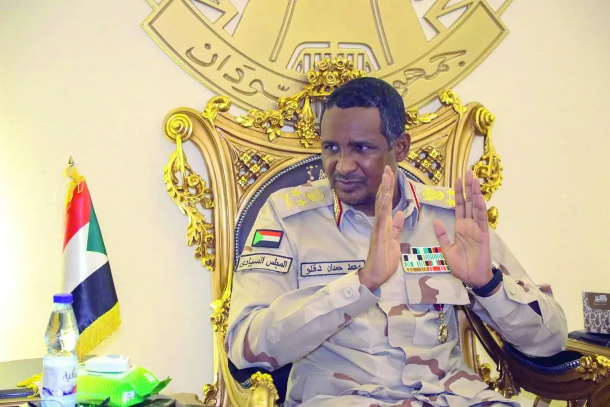 RSF chief Dagalo accuses Egypt of arming SAF, escalating conflict