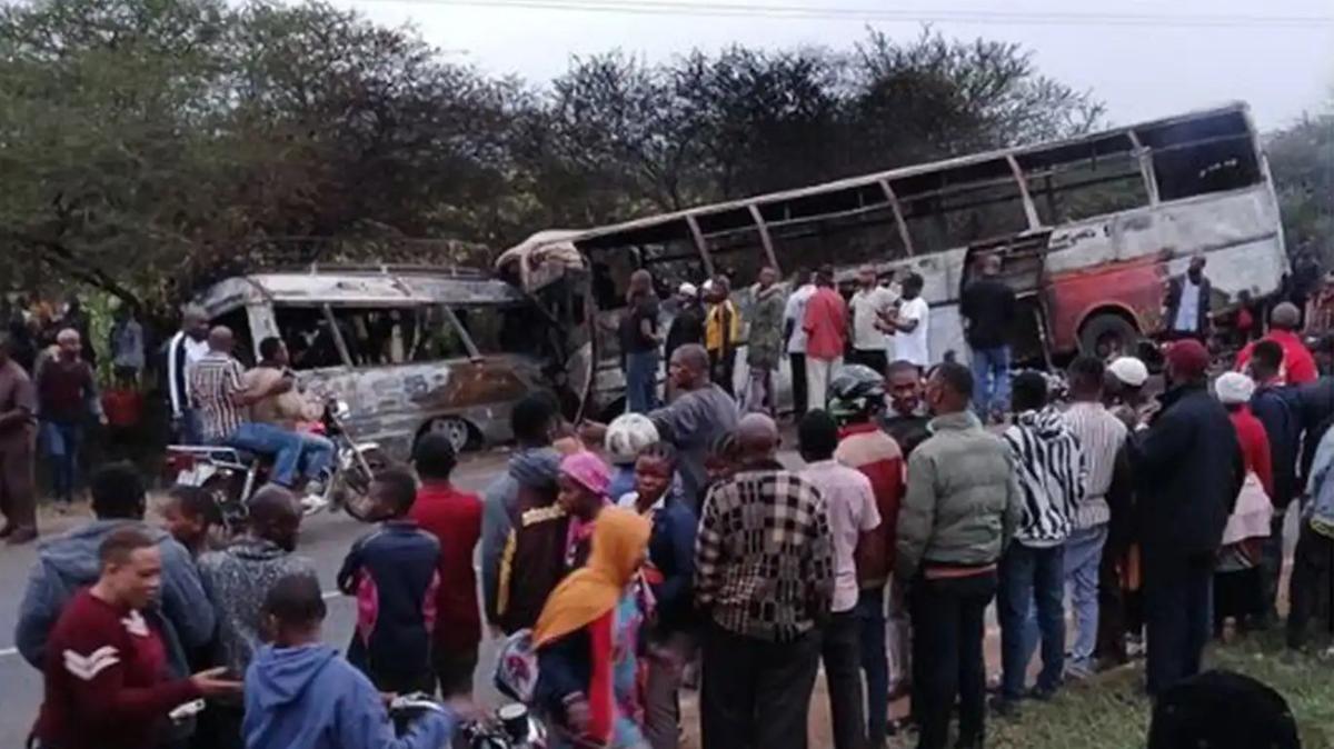 Dozens die as two buses collide and catch fire in Tanzania