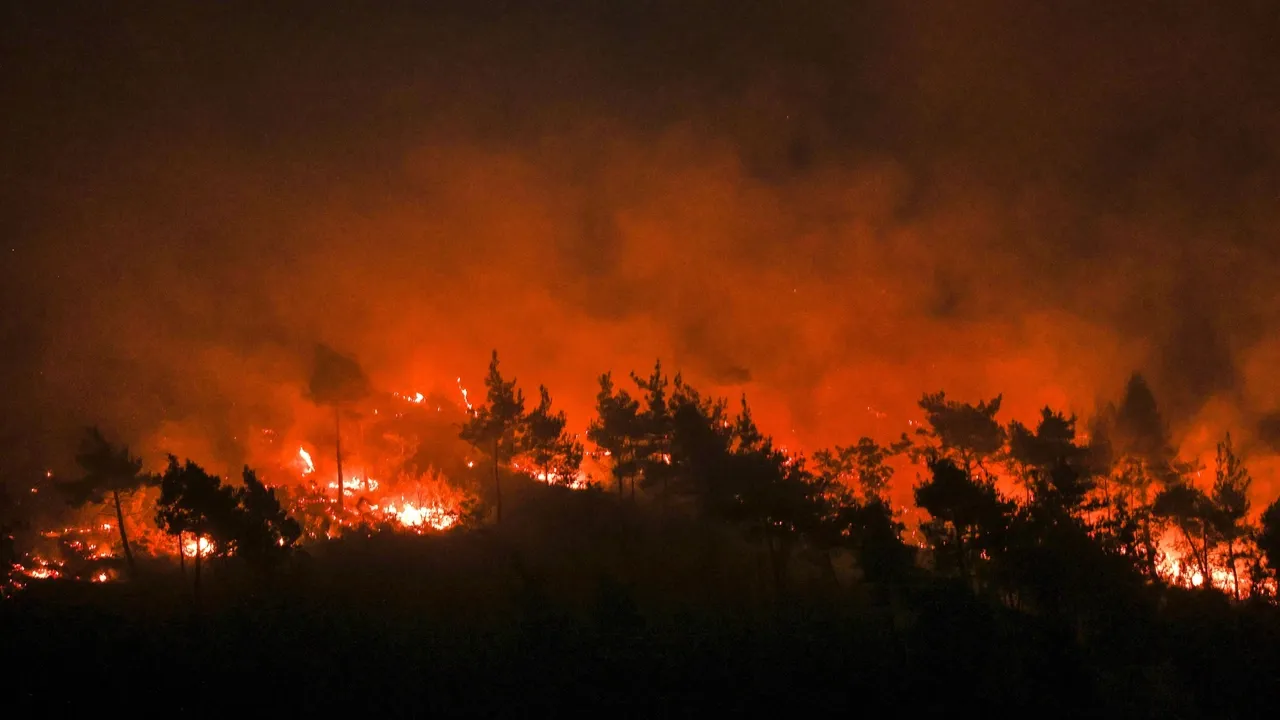 Firefighters battle fierce wildfires advancing through Libya’s oasis