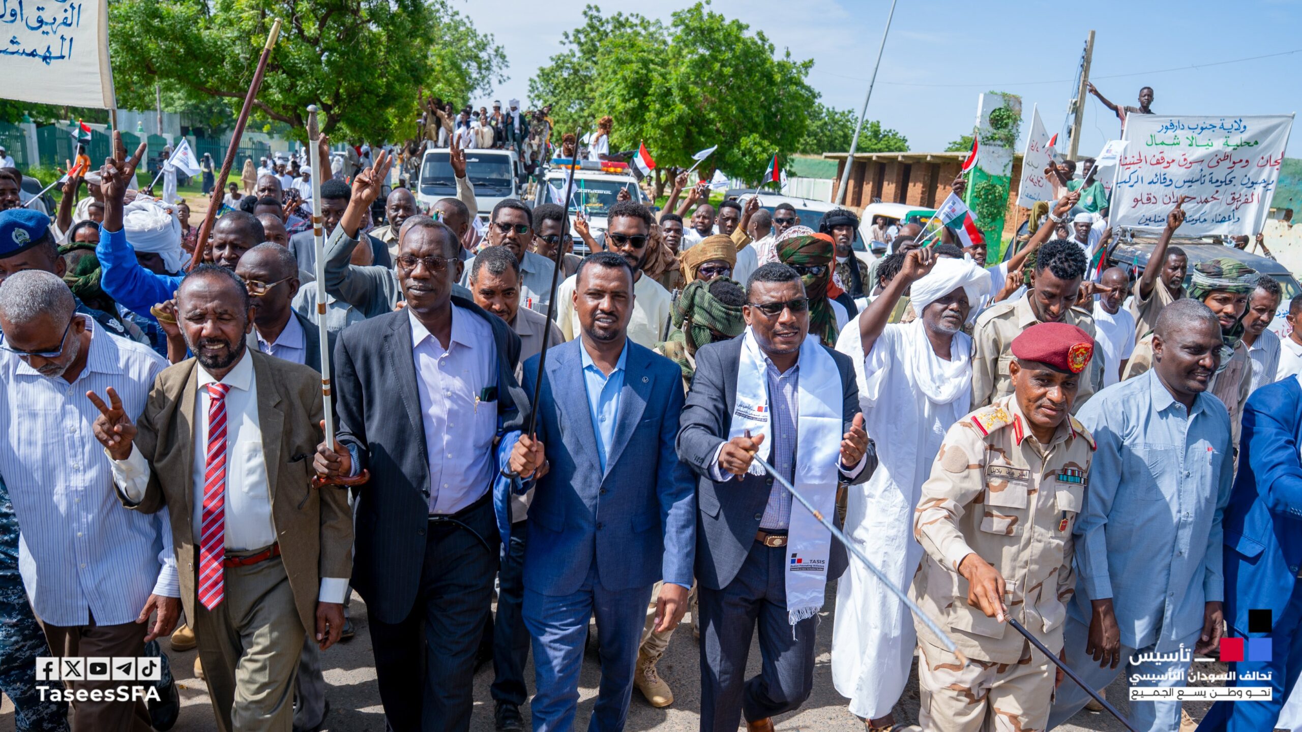 Nyala’s million-person march backs Darfur-led  Government of Peace