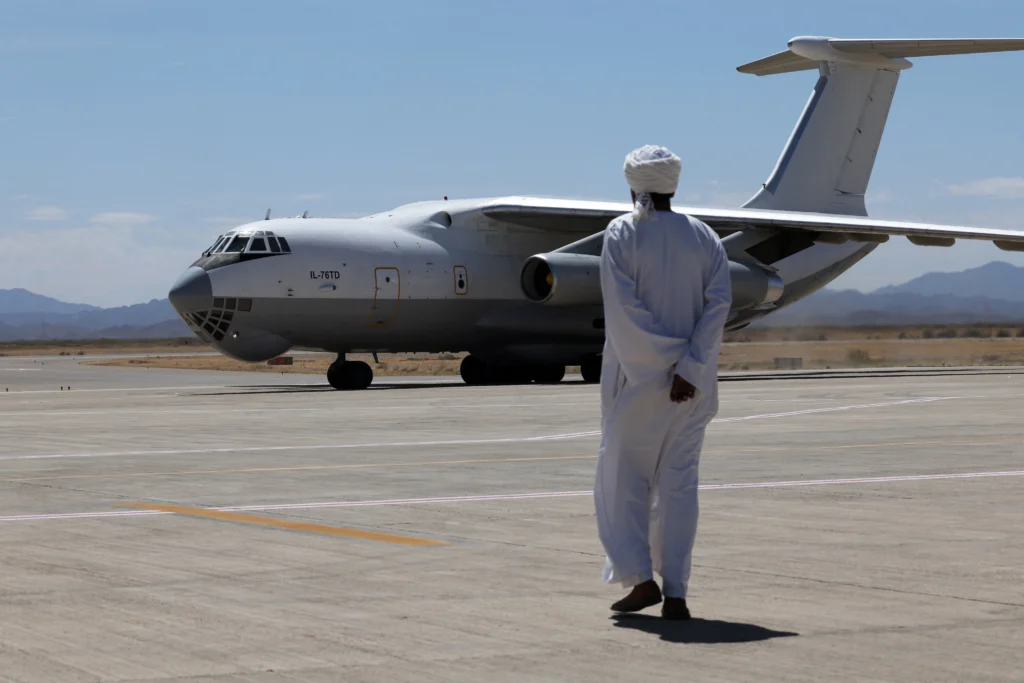 Russian Il-76’s odd route to Port Sudan sparks military-mission claims