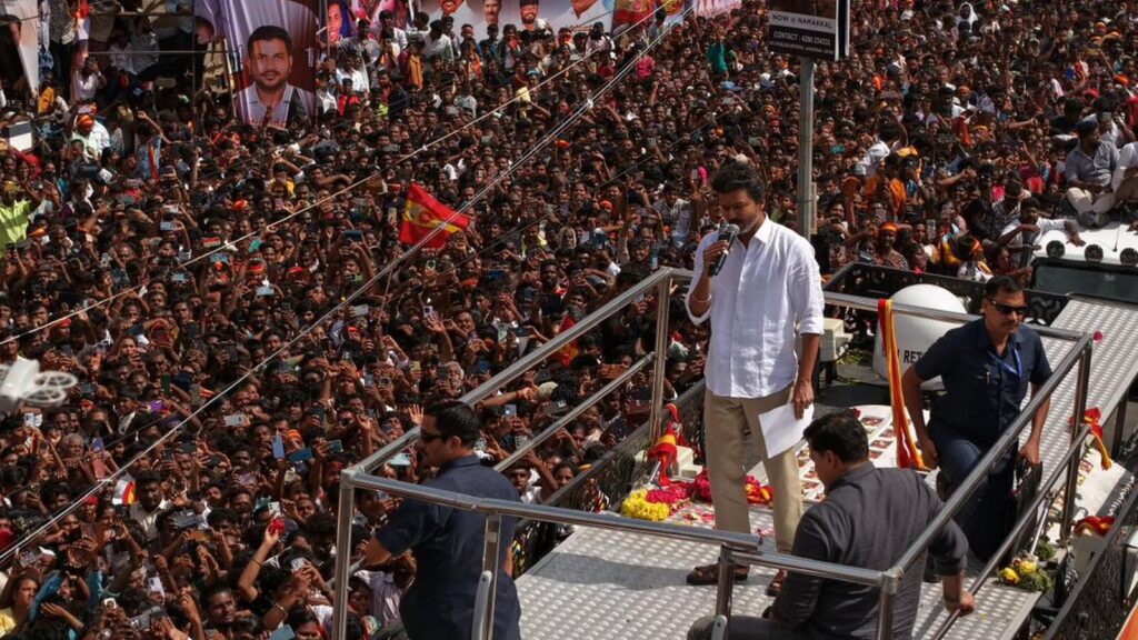 Stampede at vijay rally in India kills dozens