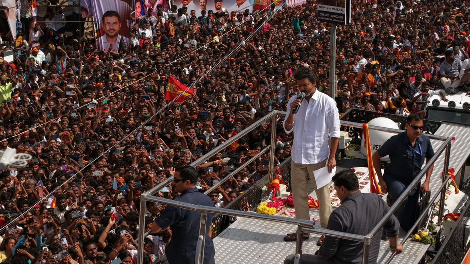 Stampede at vijay rally in India kills dozens