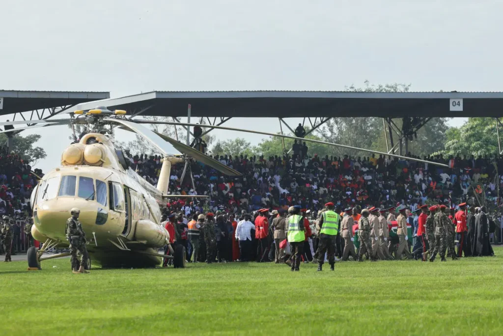 Mourners fill Kenya streets to farewell Raila Odinga