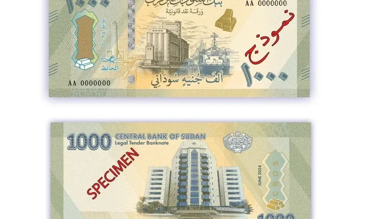 Sudan’s central bank unveils new banknotes to stabilise pound