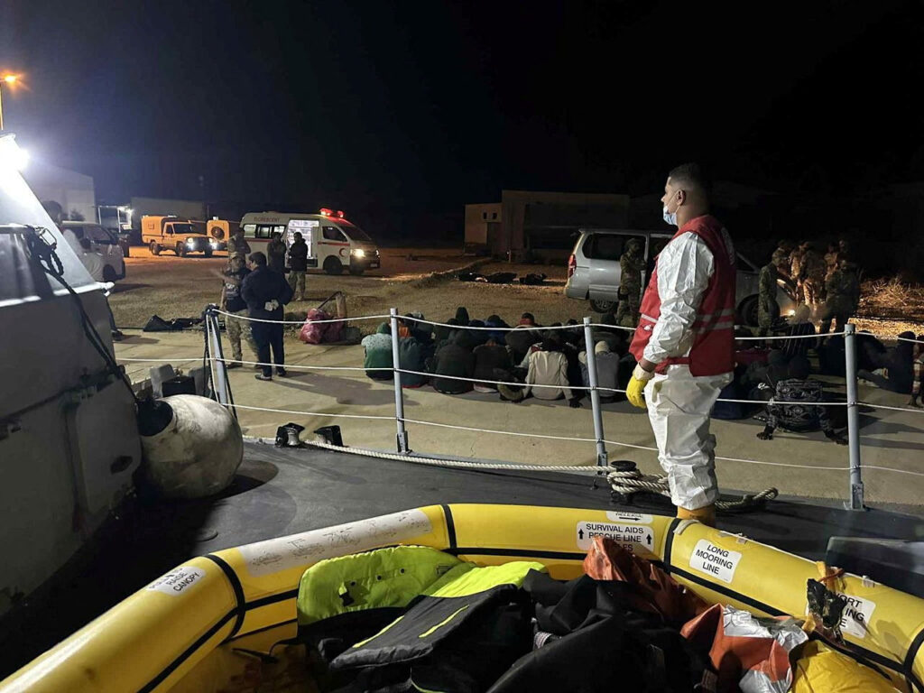 Libya’s Red Crescent rescues migrants after two boats capsize