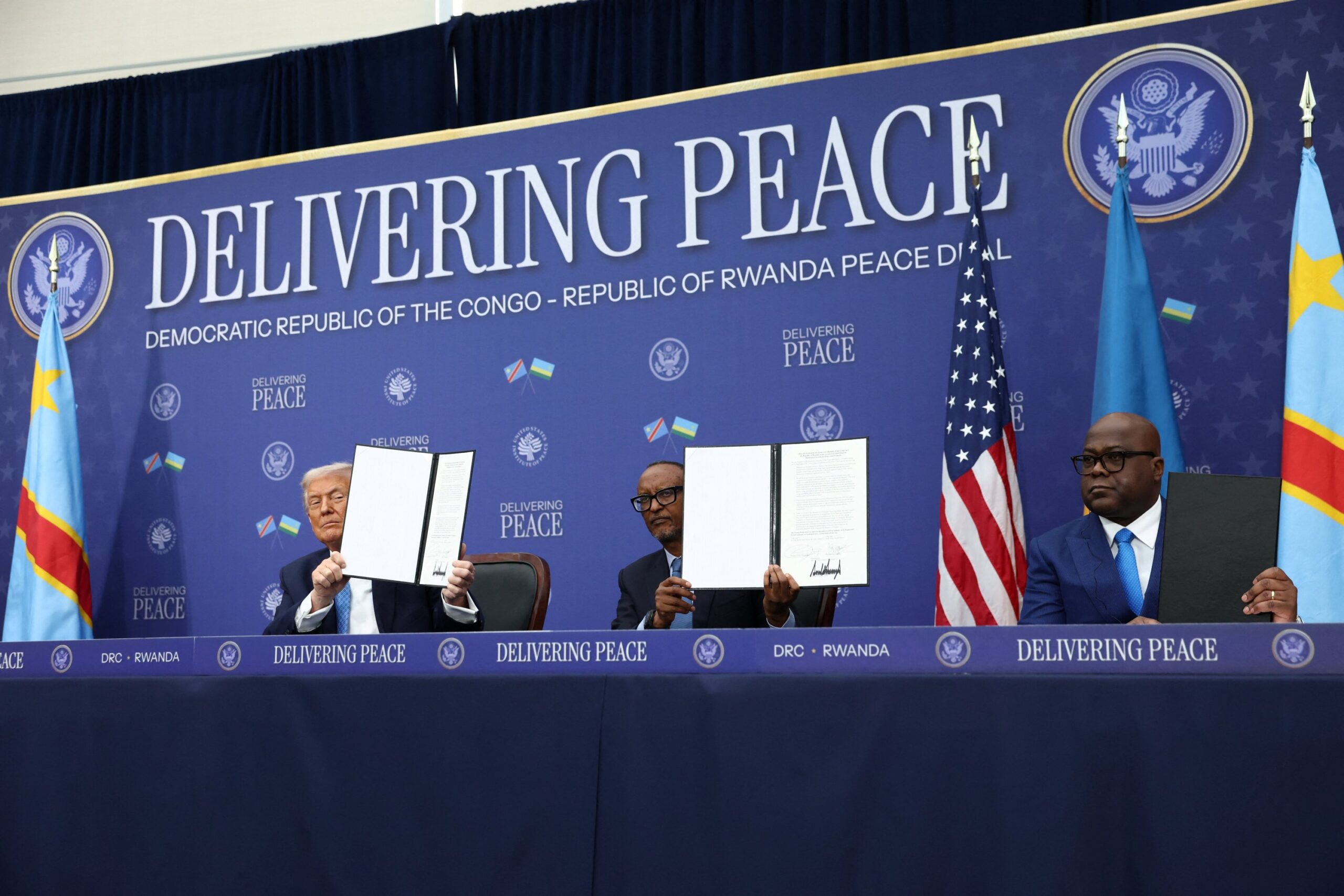 Congo and Rwanda sign US-brokered pact to end conflict