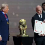 FIFA awards Trump its first peace prize during World Cup draw event