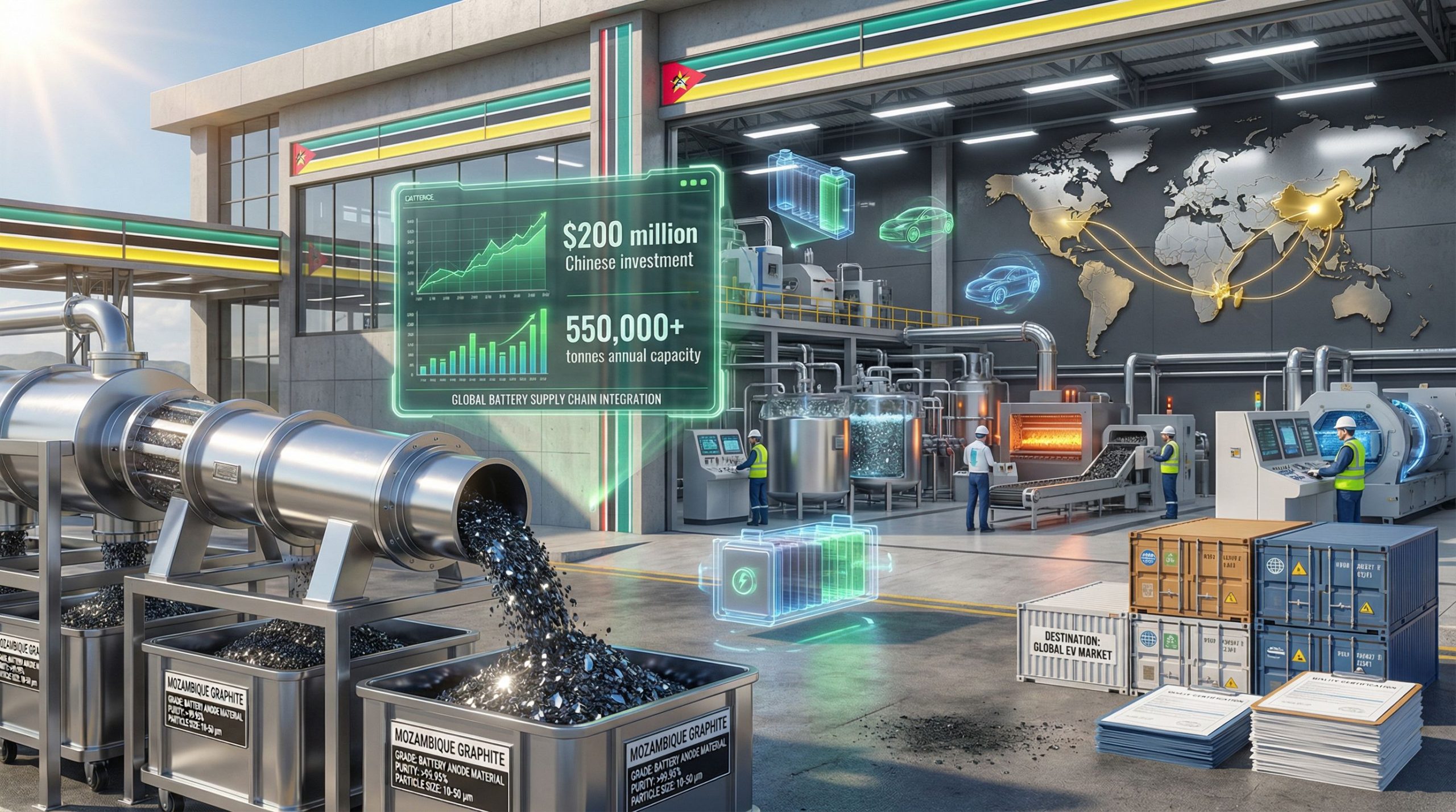 Mozambique’s Chapo opens major Chinese graphite plant