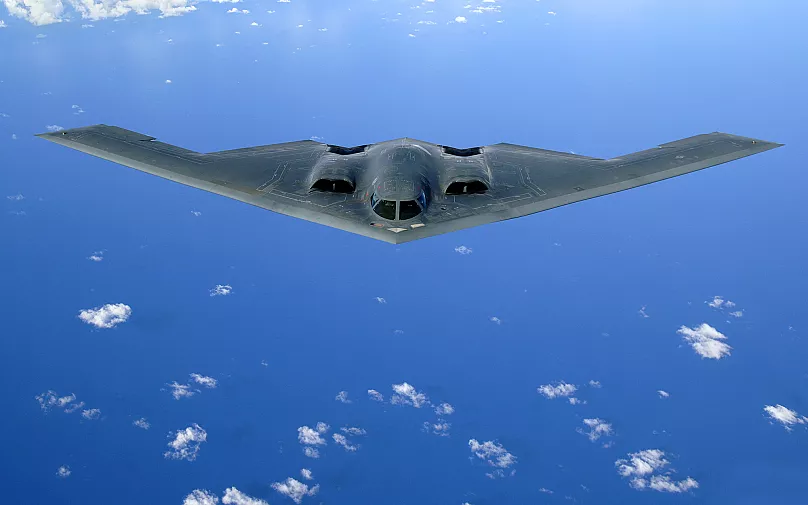 US B-2s drop bunker-buster bombs on Iranian missile sites