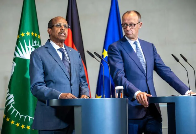 African Union chief meets Merz on Sudan crisis push