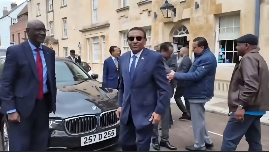 Protesters accuse Sudan embassy staff of assault during Idris UK visit