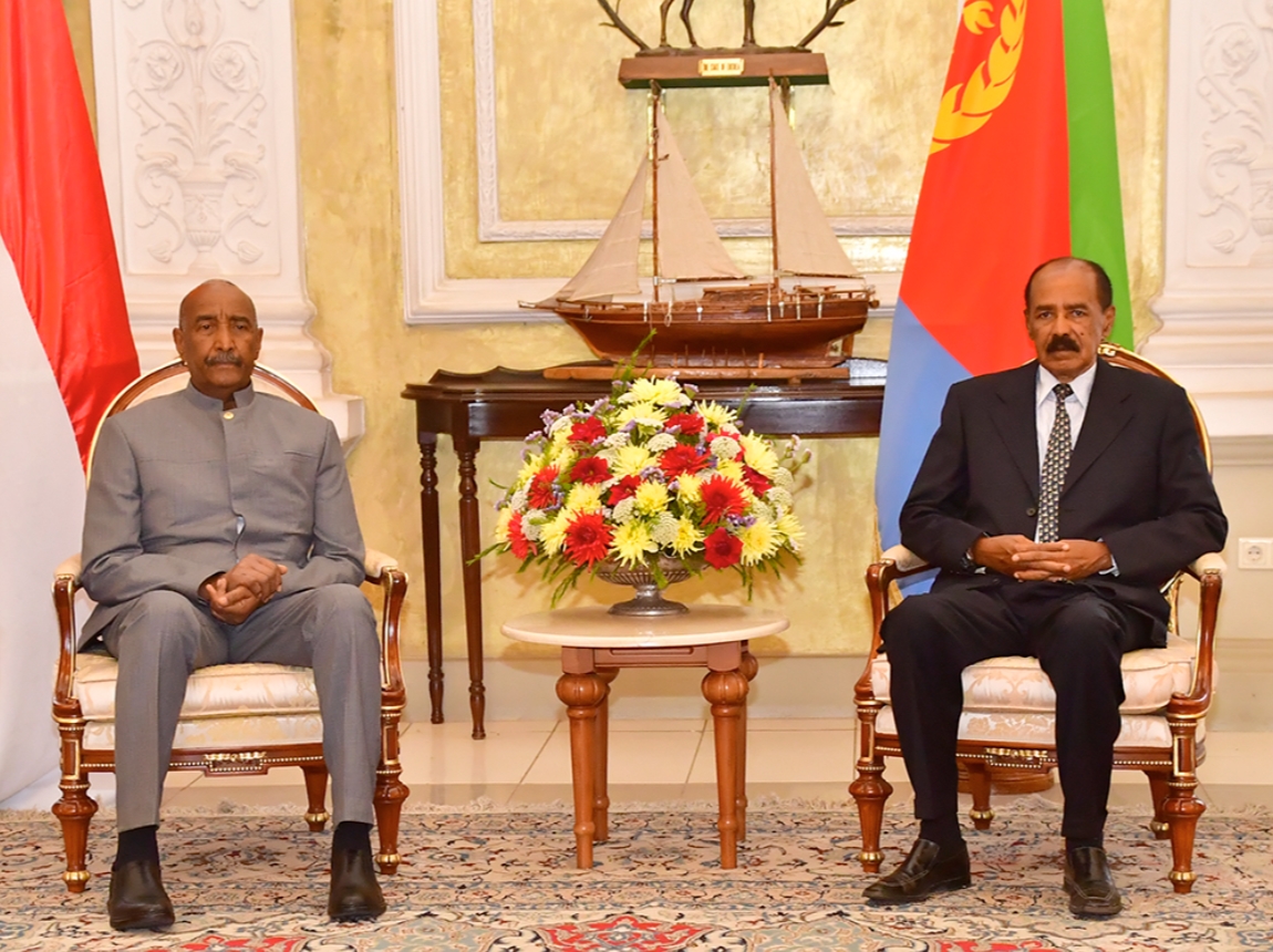 Sudan junta leader Burhan in Eritrea to discuss border issues