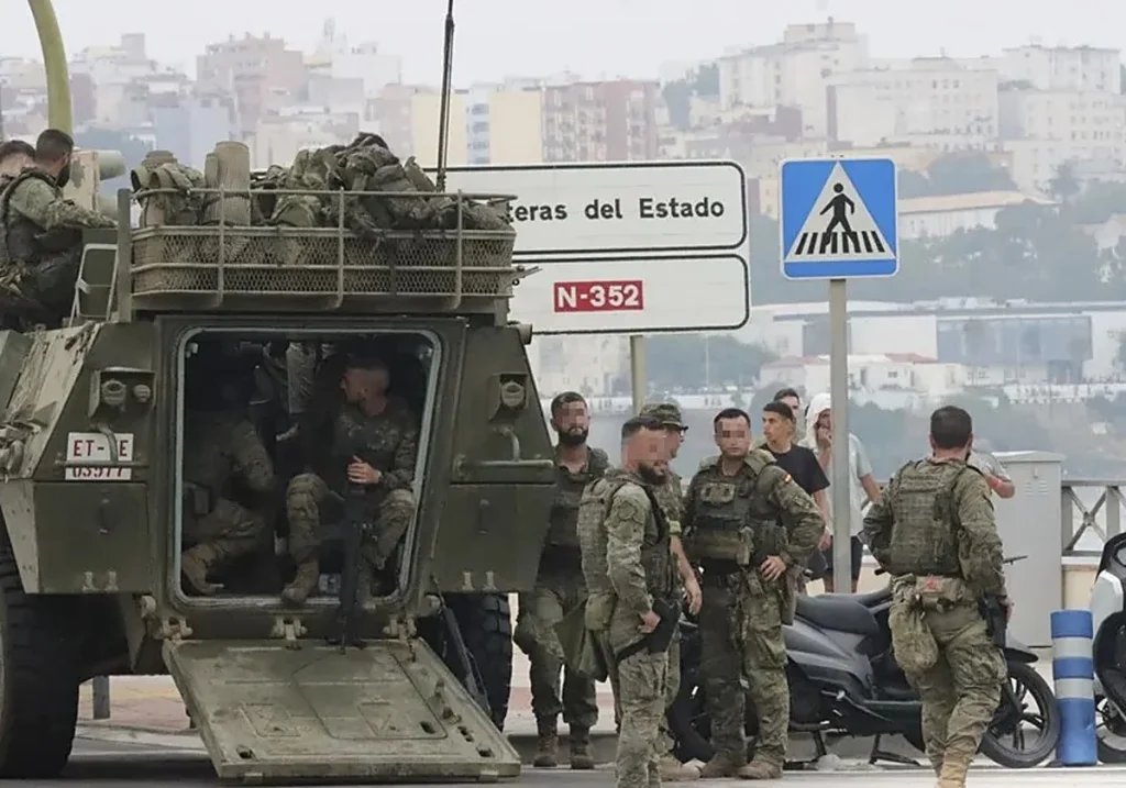 Morocco sends riot police and ships to secure Ceuta border