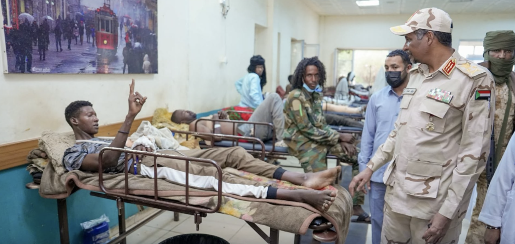 Dagalo reviews treatment for wounded patients at Nyala hospital