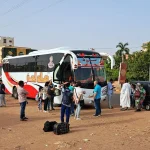 Five buses carry Sudanese from Alexandria back to Sudan