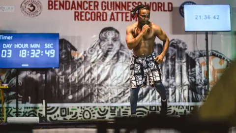 Nigerian dancer nears world record after seven-day marathon