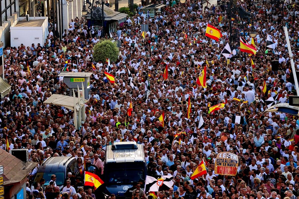 Thousands protest as Sánchez struggles to contain Ceuta fallout