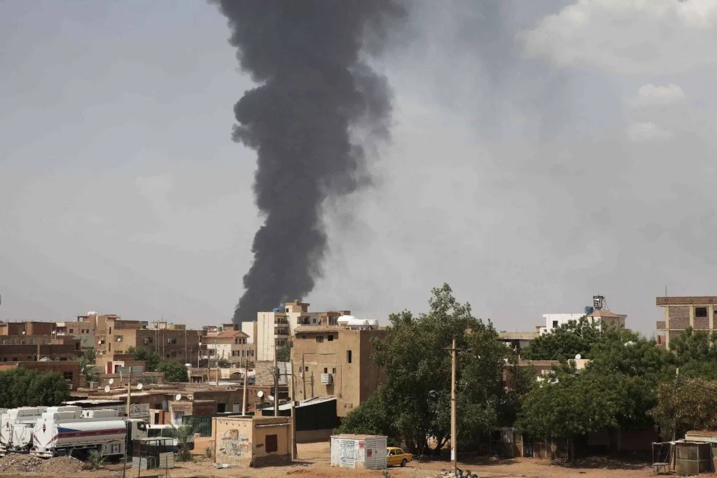 Explosions rock Sudanese army base north of Khartoum