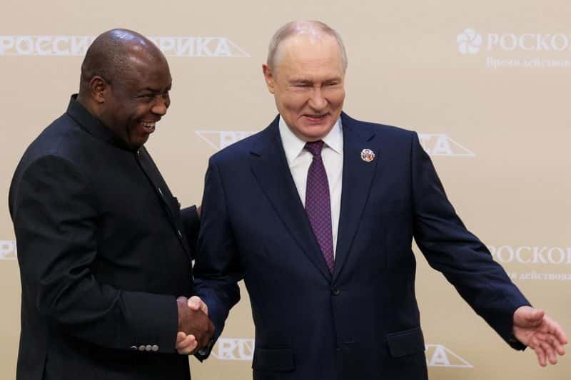 Putin warns of Western debt traps as Russia courts African nations